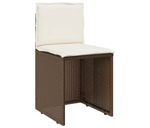 3-Osaline Aia Bistrookomplekt Patjadega, Pruun, Polürotang