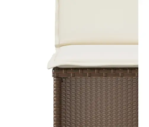 3-Osaline Aia Bistrookomplekt Patjadega, Pruun, Polürotang