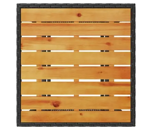 3-Daļīgs Bistro Mēbeļu Komplekts, Matrači, Melna Pe Rotangpalma Vidaxl