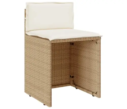 3-Osaline Bistrookomplekt Patjadega, Beež, Polürotang