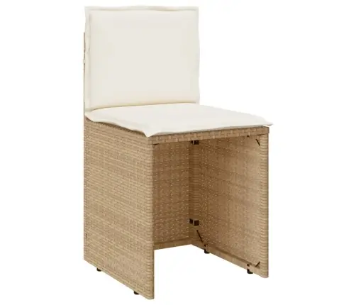 3-Osaline Bistrookomplekt Patjadega, Beež, Polürotang