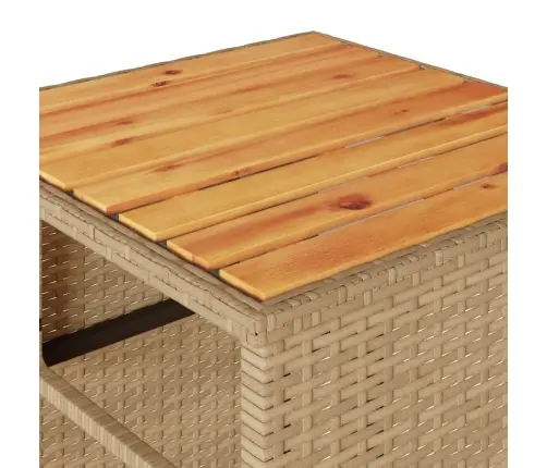 3-Osaline Bistrookomplekt Patjadega, Beež, Polürotang