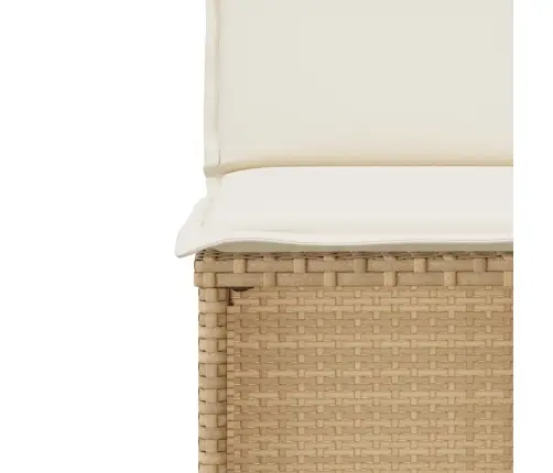 3-Osaline Bistrookomplekt Patjadega, Beež, Polürotang