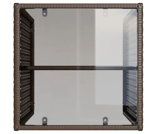 4-Osaline Aiamööblikomplekt Patjadega, Pruun, Polürotang