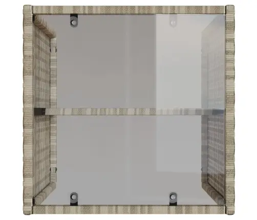 4-Osaline Aiamööblikomplekt Patjadega, Helehall, Polürotang