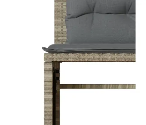 4-Osaline Aiamööblikomplekt Patjadega, Helehall, Polürotang