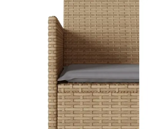 Divvietīgs Dārza Dīvāns Ar Galdiņu Un Spilveniem Pe Rotangpalma Vidaxl