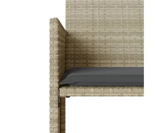 Divvietīgs Dārza Dīvāns Ar Galdu Un Krēsliem, Pelēks, Pe Vidaxl