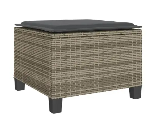 Bistro Komplektas Su Pagalvėlėmis, 3 Dalių, Pilkas, Poliratanas