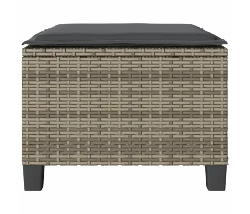 Bistro Komplektas Su Pagalvėlėmis, 3 Dalių, Pilkas, Poliratanas