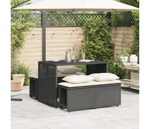 3-Daļīgs Dārza Mēbeļu Komplekts, Matrači, Pe Rotangpalma Vidaxl