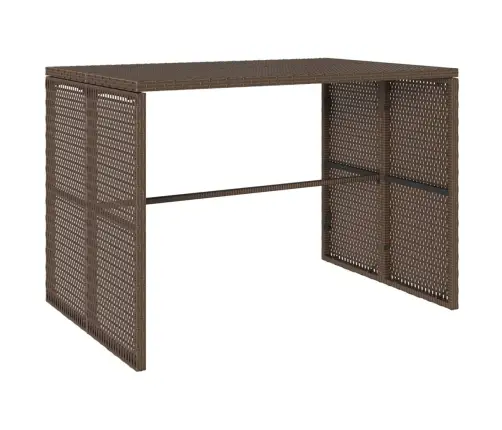 3-Daļīgs Dārza Mēbeļu Komplekts, Matrači, Brūna Pe Rotangpalma Vidaxl