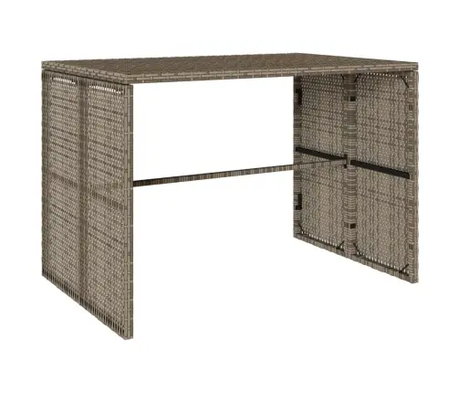 3-Daļīgs Dārza Mēbeļu Komplekts, Matrači, Pelēka Pe Rotangpalma Vidaxl