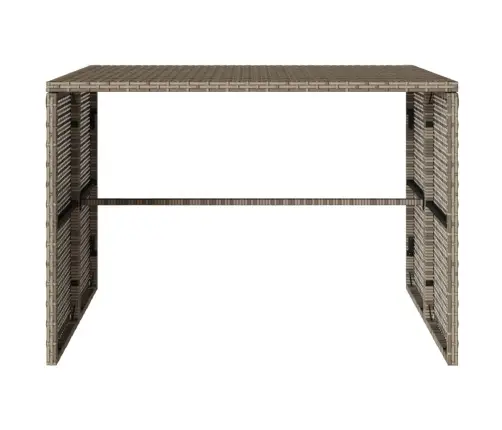 3-Daļīgs Dārza Mēbeļu Komplekts, Matrači, Pelēka Pe Rotangpalma Vidaxl