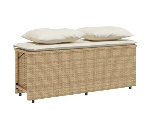 3-Osaline Aiamööbli Komplekt Patjadega, Beež, Polürotang