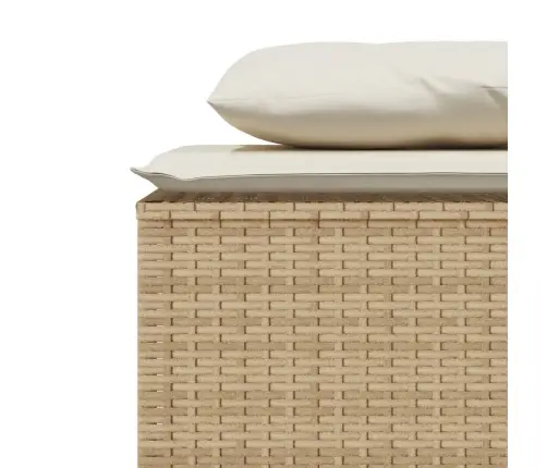 3-Osaline Aiamööbli Komplekt Patjadega, Beež, Polürotang