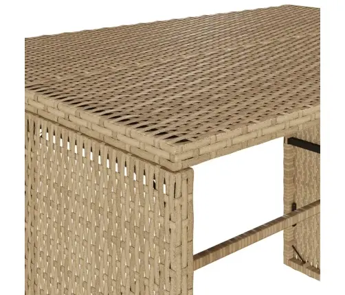 3-Osaline Aiamööbli Komplekt Patjadega, Beež, Polürotang