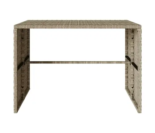 3-Daļīgs Dārza Mēbeļu Komplekts, Matrači,Gaiši Pelēka Pe Pinums Vidaxl