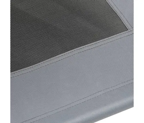 Suņu Gulta Ar Jumtu, Pelēka, Oksfordas Audums Un Tērauds Vidaxl