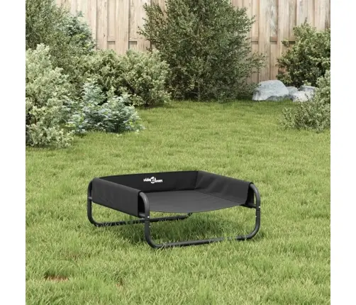 Pakelta Lova Šunims, Antracito, Oksfordo Audinys Ir Plienas