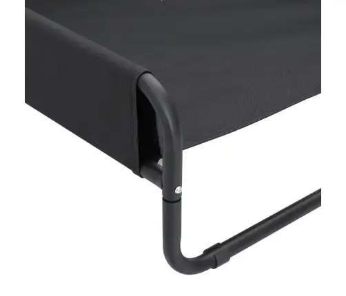 Pakelta Lova Šunims, Antracito, Oksfordo Audinys Ir Plienas