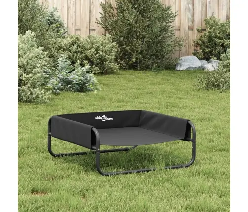 Pakelta Lova Šunims, Antracito, Oksfordo Audinys Ir Plienas