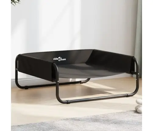 Pakelta Lova Šunims, Antracito, Oksfordo Audinys Ir Plienas