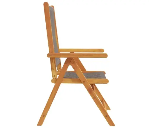 Dārza Krēsli, 2 Gab., Akācijas Koks, Pelēks, Polipropilēns Vidaxl