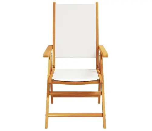 Dārza Krēsli, 2 Gab., Krēmbalti, Akācijas Masīvkoks, Audums Vidaxl