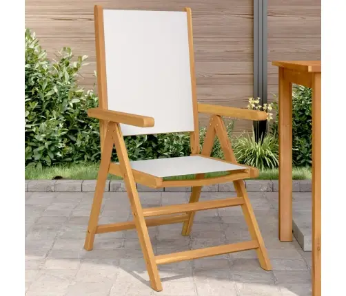 Dārza Krēsli, 2 Gab., Krēmbalti, Akācijas Masīvkoks, Audums Vidaxl