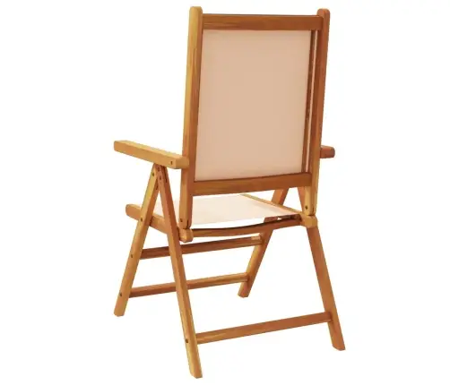 Sodo Kėdės, 2Vnt., Smėlio, Akacijos Masyvas Ir Audinys