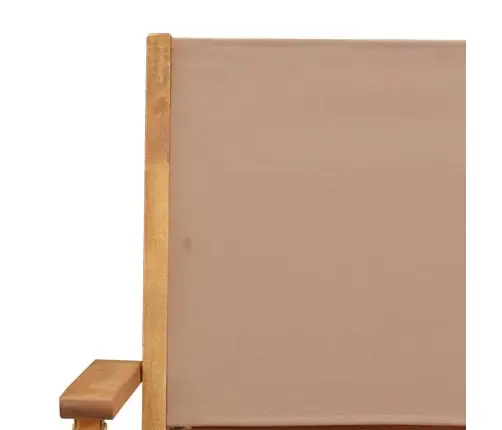 Dārza Krēsli, 2 Gab., Pelēkbrūni, Akācijas Masīvkoks, Audums Vidaxl