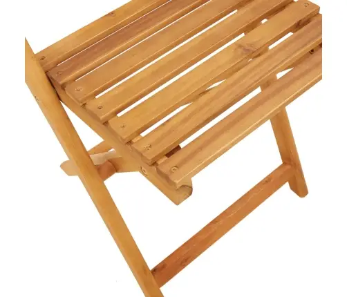 Bistro Krēsli, 2 Gb., Akācijas Masīvkoks, Bēša Aukla Vidaxl
