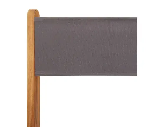 Bistro Krēsli, 2Gb., Antracītpelēki, Akācijas Masīvkoks, Audums Vidaxl