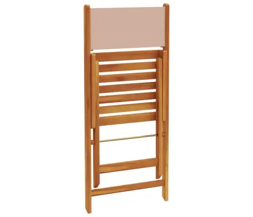 Bistro Kėdės, 2Vnt., Taupė Spalvos, Akacijos Masyvas Ir Audinys