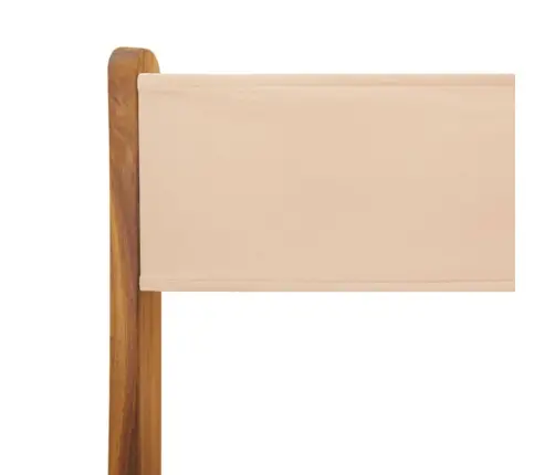 Bistro Krēsli, 2 Gb., Bēši, Akācijas Masīvkoks, Audums Vidaxl