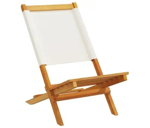 Sodo Kėdės, 2Vnt., Kreminės, Akacijos Masyvas Ir Audinys