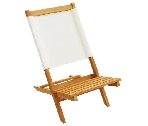 Sodo Kėdės, 2Vnt., Kreminės, Akacijos Masyvas Ir Audinys