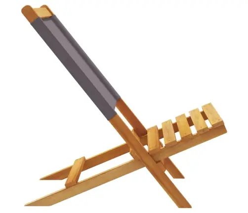 Dārza Krēsli, 2Gab., Antracītpelēki, Akācijas Masīvkoks, Audums Vidaxl