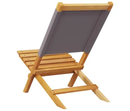 Dārza Krēsli, 2Gab., Antracītpelēki, Akācijas Masīvkoks, Audums Vidaxl