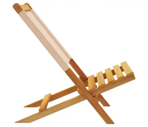 Dārza Krēsli, 2 Gab., Bēši, Akācijas Masīvkoks, Audums Vidaxl