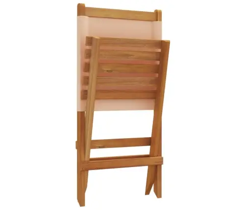 Dārza Krēsli, 2 Gab., Bēši, Akācijas Masīvkoks, Audums Vidaxl