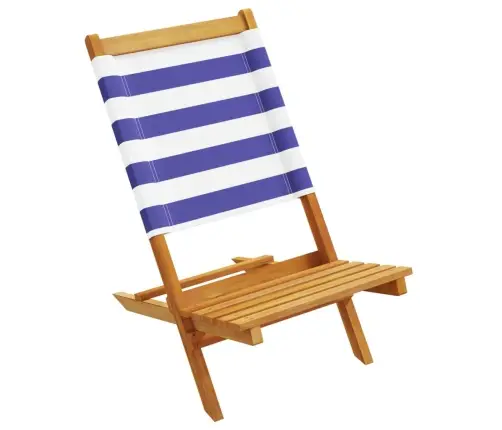 Aiatoolid 2 Tk, Sinine Ja Valge, Akaatsiapuit Ja Kangas