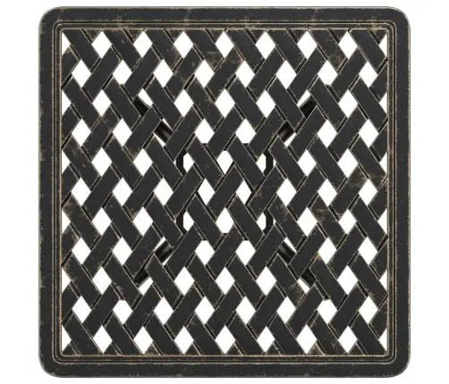 Dārza Galds, Bronzas Krāsa, 53X53X53 Cm, Liets Alumīnijs Vidaxl