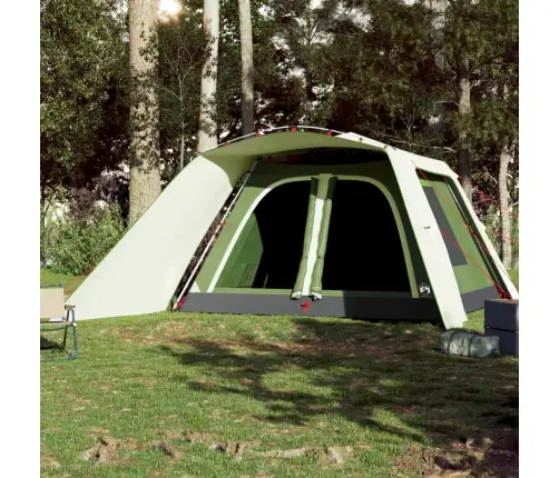 Ģimenes Telts Ar Lieveni , 9 Personām, Zaļa Vidaxl