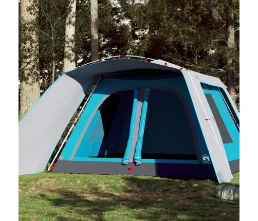 Ģimenes Telts Ar Lieveni, 9 Personām, Zils Vidaxl