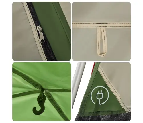 Matkatelk 4 Inimesele, Kabiin, Roheline, Kiirvabastus