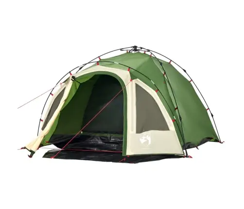 Kempinga Telts 3 Personām, Kupola Forma, Zaļa Vidaxl