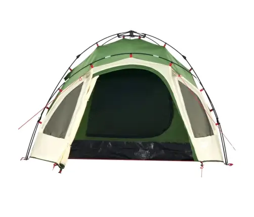 Kempinga Telts 3 Personām, Kupola Forma, Zaļa Vidaxl