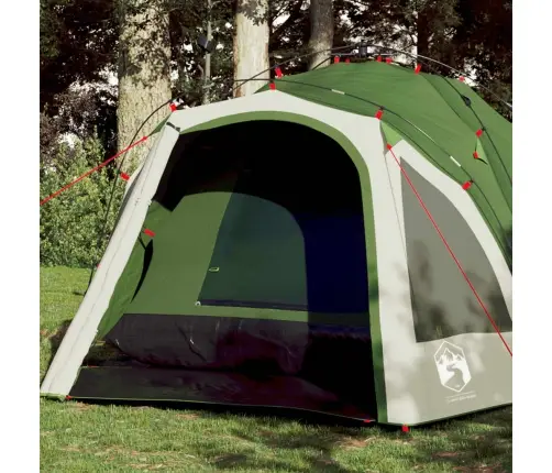 Kempinga Telts 3 Personām, Kupola Forma, Zaļa Vidaxl